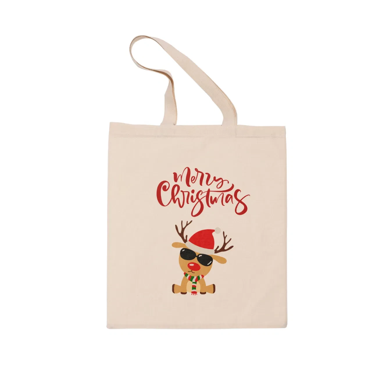 Χριστουγεννιάτικη τσάντα με ελαφάκι Merry Christmas